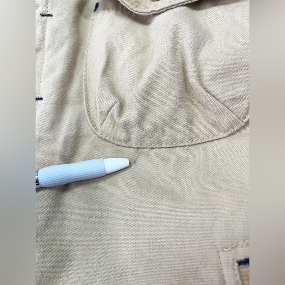 US Polo Assn kids Button Beige Bomber Button Up Jacket. Size: 7x Part Corduroy - Picture 12 of 14